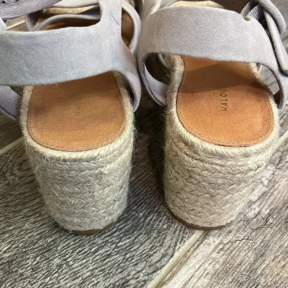 GUC Halogen Emery Gray Suede Platform Espadrille, size 7.5 - Picture 7 of 8